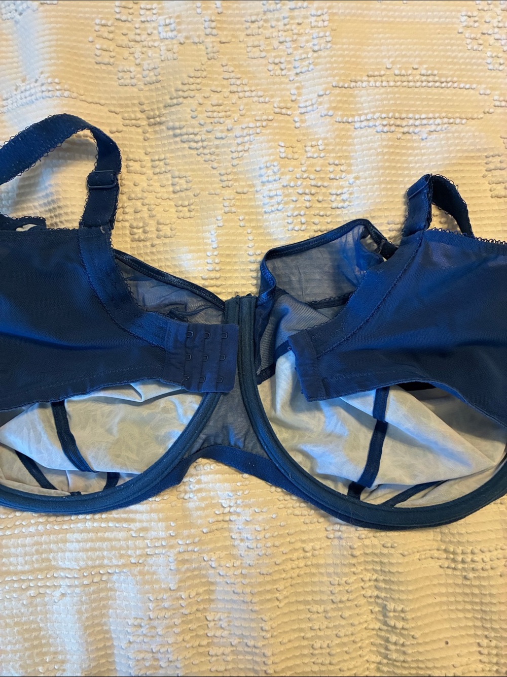 Goddess Navy Multicolor Feather-Print Underwire Bra - Picture 2 of 5